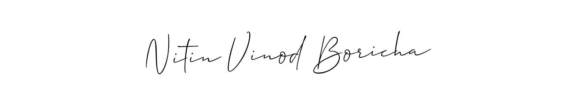 Once you've used our free online signature maker to create your best signature Allison_Script style, it's time to enjoy all of the benefits that Nitin Vinod Boricha name signing documents. Nitin Vinod Boricha signature style 2 images and pictures png