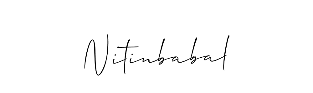 Design your own signature with our free online signature maker. With this signature software, you can create a handwritten (Allison_Script) signature for name Nitinbabal. Nitinbabal signature style 2 images and pictures png