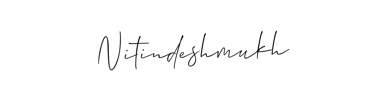 Also we have Nitindeshmukh name is the best signature style. Create professional handwritten signature collection using Allison_Script autograph style. Nitindeshmukh signature style 2 images and pictures png