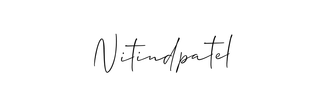 How to Draw Nitindpatel signature style? Allison_Script is a latest design signature styles for name Nitindpatel. Nitindpatel signature style 2 images and pictures png