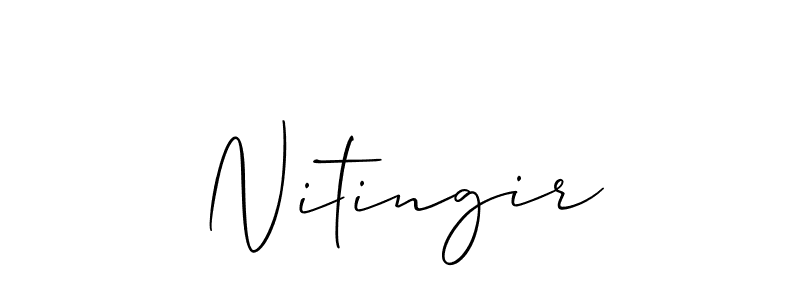 You can use this online signature creator to create a handwritten signature for the name Nitingir. This is the best online autograph maker. Nitingir signature style 2 images and pictures png