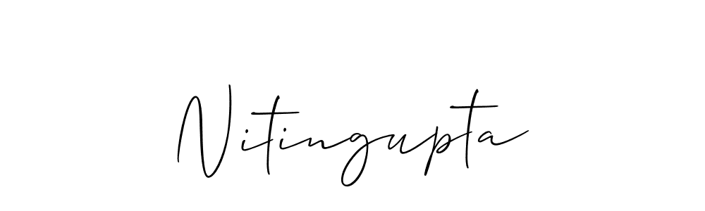 Make a beautiful signature design for name Nitingupta. With this signature (Allison_Script) style, you can create a handwritten signature for free. Nitingupta signature style 2 images and pictures png