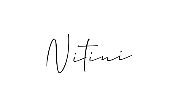 Best and Professional Signature Style for Nitini. Allison_Script Best Signature Style Collection. Nitini signature style 2 images and pictures png