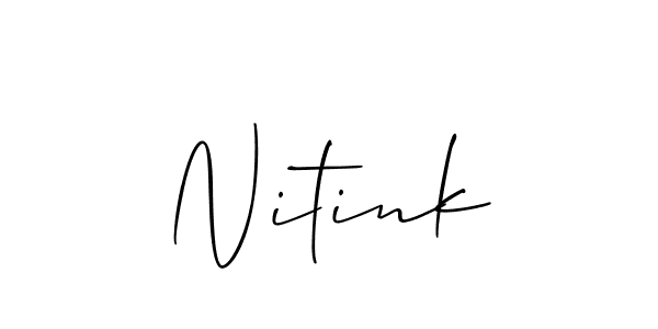 Check out images of Autograph of Nitink name. Actor Nitink Signature Style. Allison_Script is a professional sign style online. Nitink signature style 2 images and pictures png