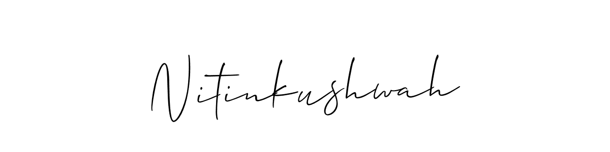 Also You can easily find your signature by using the search form. We will create Nitinkushwah name handwritten signature images for you free of cost using Allison_Script sign style. Nitinkushwah signature style 2 images and pictures png