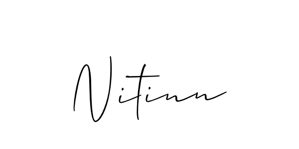 Make a beautiful signature design for name Nitinn. Use this online signature maker to create a handwritten signature for free. Nitinn signature style 2 images and pictures png