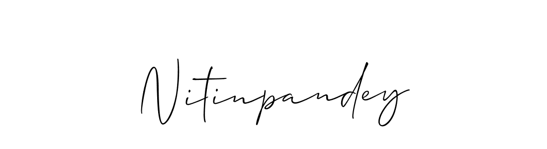 Design your own signature with our free online signature maker. With this signature software, you can create a handwritten (Allison_Script) signature for name Nitinpandey. Nitinpandey signature style 2 images and pictures png