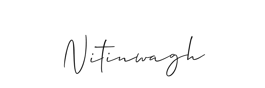 Create a beautiful signature design for name Nitinwagh. With this signature (Allison_Script) fonts, you can make a handwritten signature for free. Nitinwagh signature style 2 images and pictures png