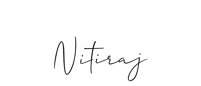 Make a beautiful signature design for name Nitiraj. With this signature (Allison_Script) style, you can create a handwritten signature for free. Nitiraj signature style 2 images and pictures png