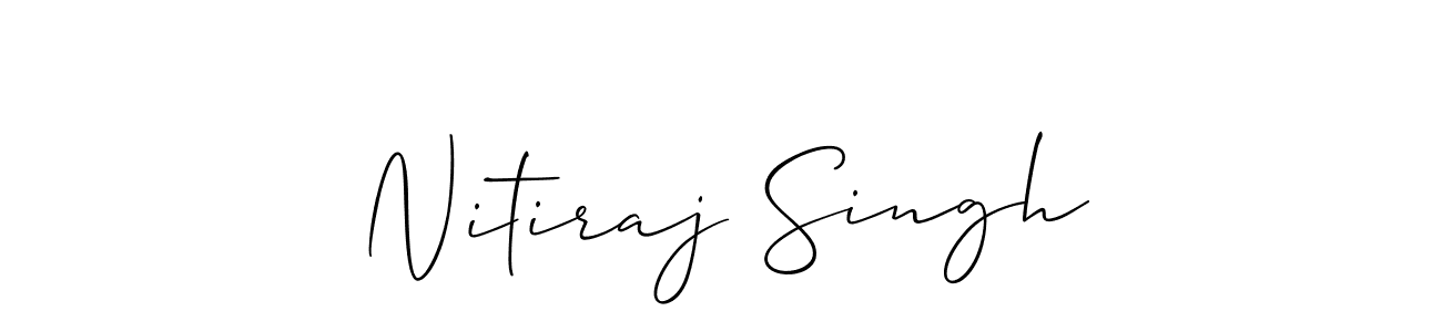 How to make Nitiraj Singh signature? Allison_Script is a professional autograph style. Create handwritten signature for Nitiraj Singh name. Nitiraj Singh signature style 2 images and pictures png