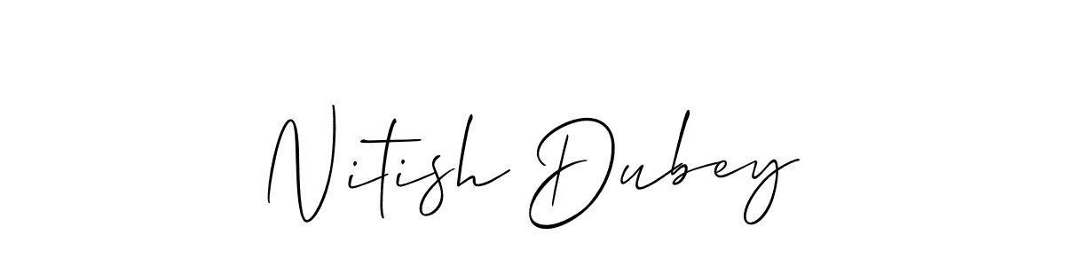 Make a beautiful signature design for name Nitish Dubey. Use this online signature maker to create a handwritten signature for free. Nitish Dubey signature style 2 images and pictures png