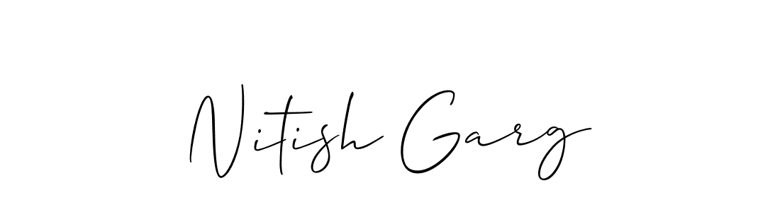 It looks lik you need a new signature style for name Nitish Garg. Design unique handwritten (Allison_Script) signature with our free signature maker in just a few clicks. Nitish Garg signature style 2 images and pictures png