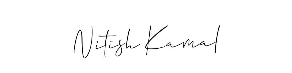 Make a beautiful signature design for name Nitish Kamal. Use this online signature maker to create a handwritten signature for free. Nitish Kamal signature style 2 images and pictures png