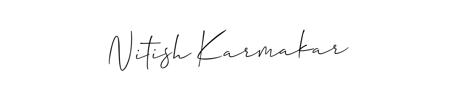 Make a beautiful signature design for name Nitish Karmakar. Use this online signature maker to create a handwritten signature for free. Nitish Karmakar signature style 2 images and pictures png