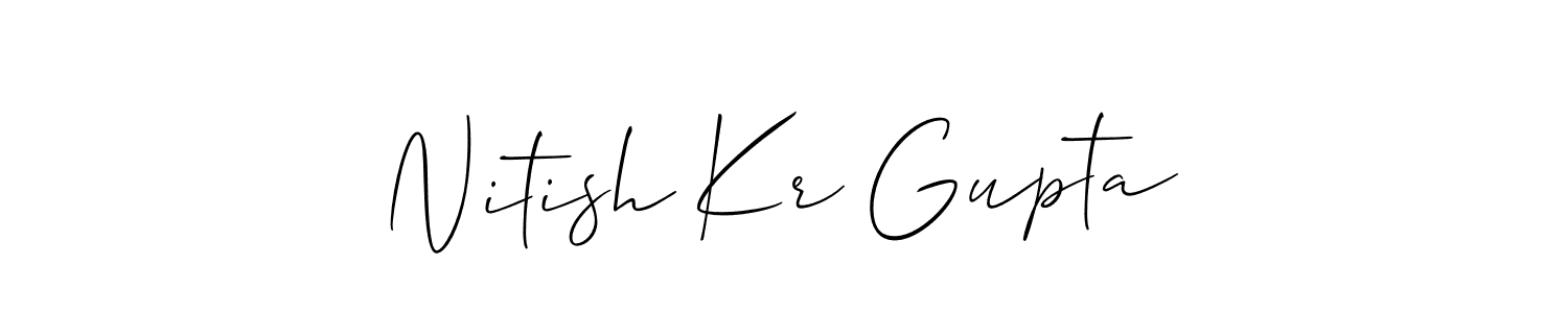 Make a short Nitish Kr Gupta signature style. Manage your documents anywhere anytime using Allison_Script. Create and add eSignatures, submit forms, share and send files easily. Nitish Kr Gupta signature style 2 images and pictures png