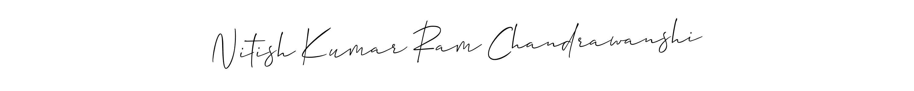 Design your own signature with our free online signature maker. With this signature software, you can create a handwritten (Allison_Script) signature for name Nitish Kumar Ram Chandrawanshi. Nitish Kumar Ram Chandrawanshi signature style 2 images and pictures png