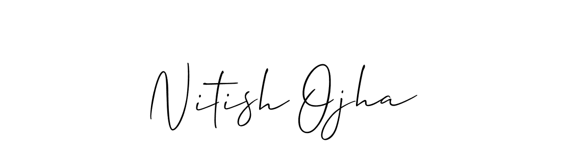 Best and Professional Signature Style for Nitish Ojha. Allison_Script Best Signature Style Collection. Nitish Ojha signature style 2 images and pictures png