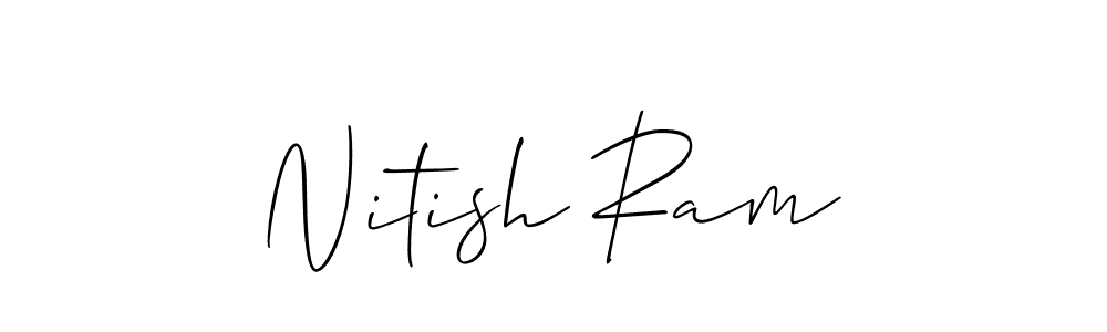 Also we have Nitish Ram name is the best signature style. Create professional handwritten signature collection using Allison_Script autograph style. Nitish Ram signature style 2 images and pictures png