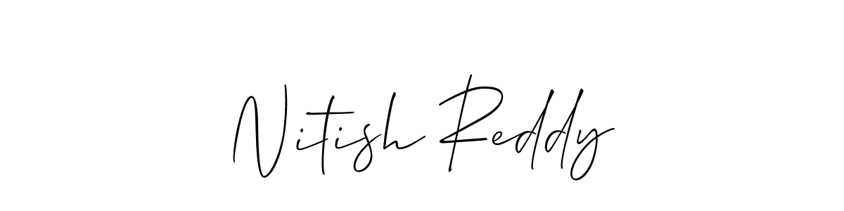 Check out images of Autograph of Nitish Reddy name. Actor Nitish Reddy Signature Style. Allison_Script is a professional sign style online. Nitish Reddy signature style 2 images and pictures png