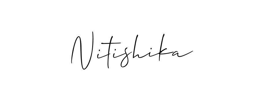 You can use this online signature creator to create a handwritten signature for the name Nitishika. This is the best online autograph maker. Nitishika signature style 2 images and pictures png