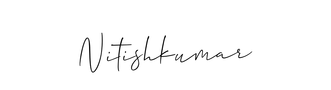 The best way (Allison_Script) to make a short signature is to pick only two or three words in your name. The name Nitishkumar include a total of six letters. For converting this name. Nitishkumar signature style 2 images and pictures png