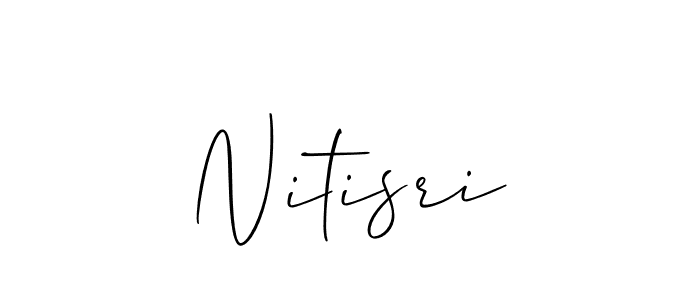 if you are searching for the best signature style for your name Nitisri. so please give up your signature search. here we have designed multiple signature styles  using Allison_Script. Nitisri signature style 2 images and pictures png