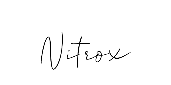 How to make Nitrox name signature. Use Allison_Script style for creating short signs online. This is the latest handwritten sign. Nitrox signature style 2 images and pictures png