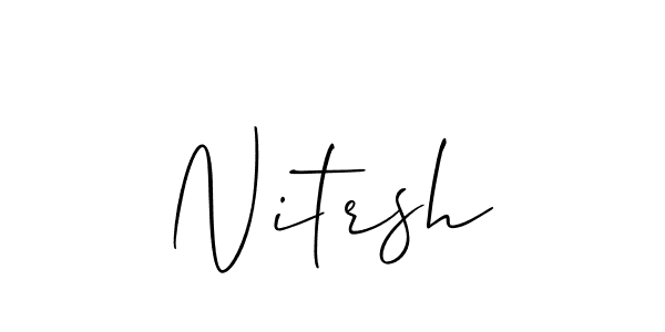 Also we have Nitrsh name is the best signature style. Create professional handwritten signature collection using Allison_Script autograph style. Nitrsh signature style 2 images and pictures png