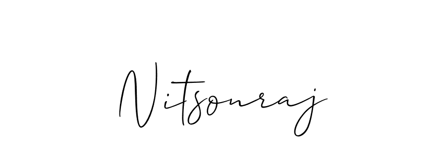 Make a beautiful signature design for name Nitsonraj. Use this online signature maker to create a handwritten signature for free. Nitsonraj signature style 2 images and pictures png