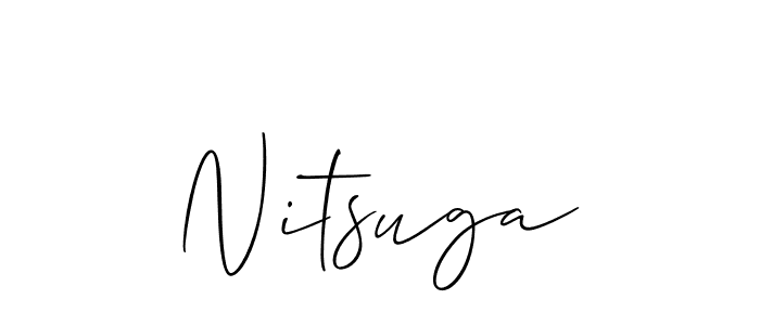 How to make Nitsuga signature? Allison_Script is a professional autograph style. Create handwritten signature for Nitsuga name. Nitsuga signature style 2 images and pictures png