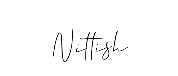 Also we have Nittish name is the best signature style. Create professional handwritten signature collection using Allison_Script autograph style. Nittish signature style 2 images and pictures png