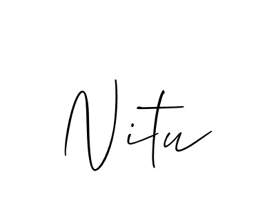 Make a short Nitu signature style. Manage your documents anywhere anytime using Allison_Script. Create and add eSignatures, submit forms, share and send files easily. Nitu signature style 2 images and pictures png