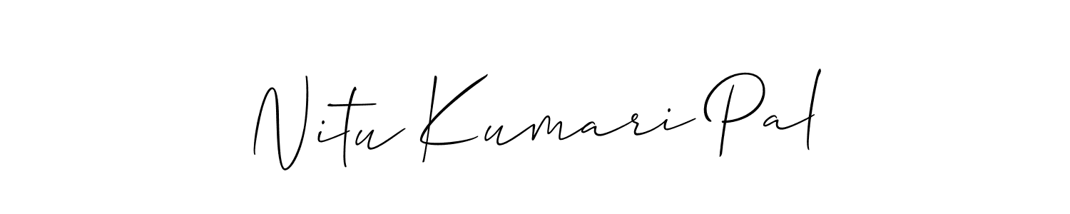 Make a beautiful signature design for name Nitu Kumari Pal. With this signature (Allison_Script) style, you can create a handwritten signature for free. Nitu Kumari Pal signature style 2 images and pictures png
