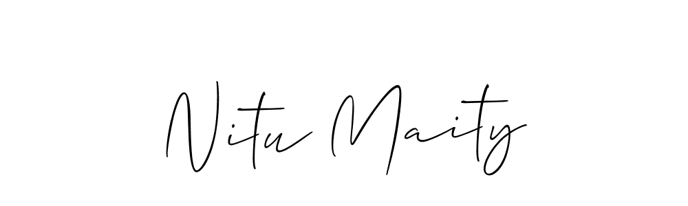You can use this online signature creator to create a handwritten signature for the name Nitu Maity. This is the best online autograph maker. Nitu Maity signature style 2 images and pictures png