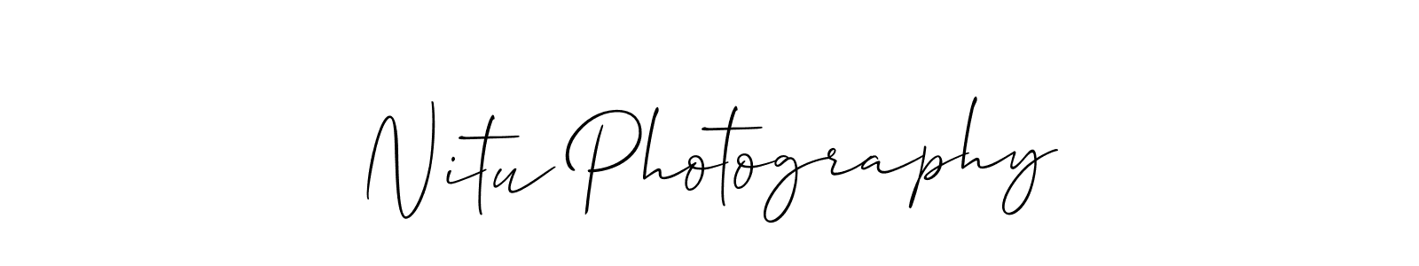 Make a short Nitu Photography signature style. Manage your documents anywhere anytime using Allison_Script. Create and add eSignatures, submit forms, share and send files easily. Nitu Photography signature style 2 images and pictures png