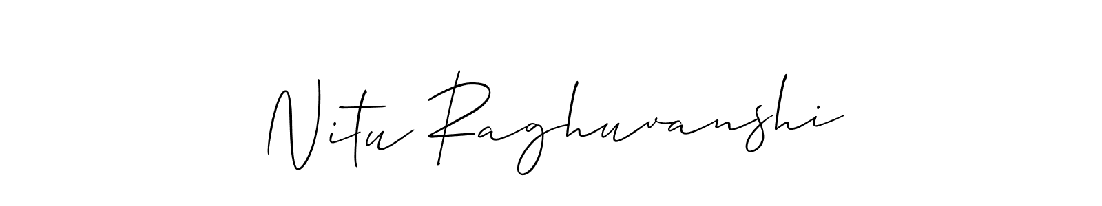 Once you've used our free online signature maker to create your best signature Allison_Script style, it's time to enjoy all of the benefits that Nitu Raghuvanshi name signing documents. Nitu Raghuvanshi signature style 2 images and pictures png