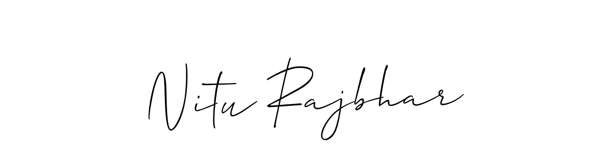 How to Draw Nitu Rajbhar signature style? Allison_Script is a latest design signature styles for name Nitu Rajbhar. Nitu Rajbhar signature style 2 images and pictures png