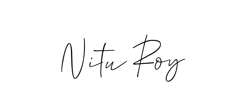 Best and Professional Signature Style for Nitu Roy. Allison_Script Best Signature Style Collection. Nitu Roy signature style 2 images and pictures png