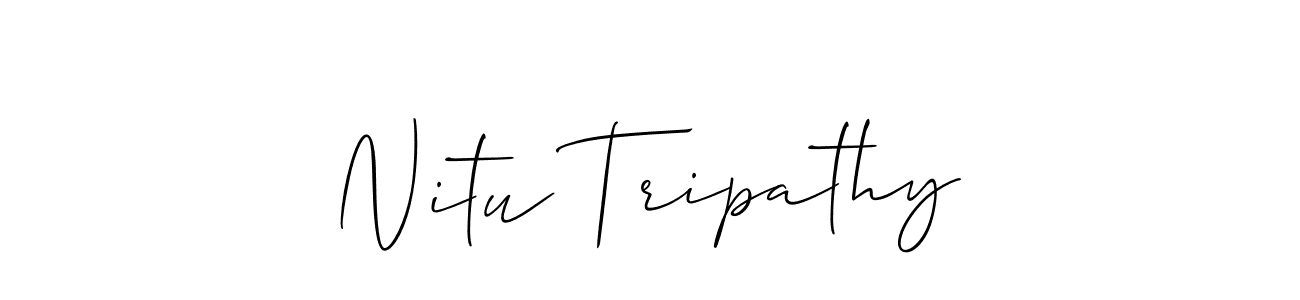 if you are searching for the best signature style for your name Nitu Tripathy. so please give up your signature search. here we have designed multiple signature styles  using Allison_Script. Nitu Tripathy signature style 2 images and pictures png