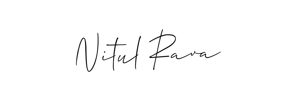 Similarly Allison_Script is the best handwritten signature design. Signature creator online .You can use it as an online autograph creator for name Nitul Rava. Nitul Rava signature style 2 images and pictures png