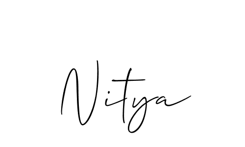 Make a beautiful signature design for name Nitya. Use this online signature maker to create a handwritten signature for free. Nitya signature style 2 images and pictures png