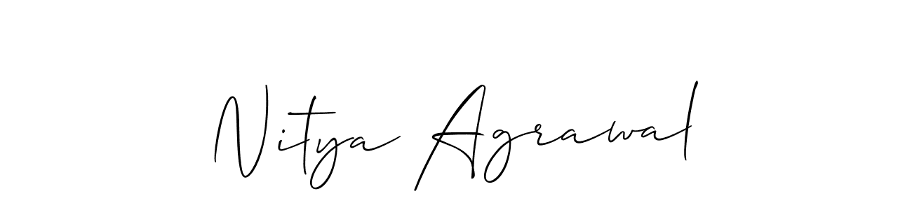 Check out images of Autograph of Nitya Agrawal name. Actor Nitya Agrawal Signature Style. Allison_Script is a professional sign style online. Nitya Agrawal signature style 2 images and pictures png