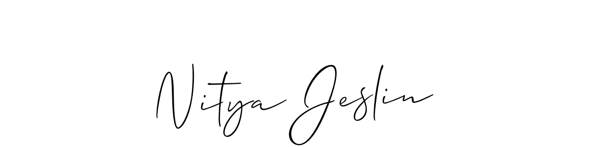 You can use this online signature creator to create a handwritten signature for the name Nitya Jeslin. This is the best online autograph maker. Nitya Jeslin signature style 2 images and pictures png