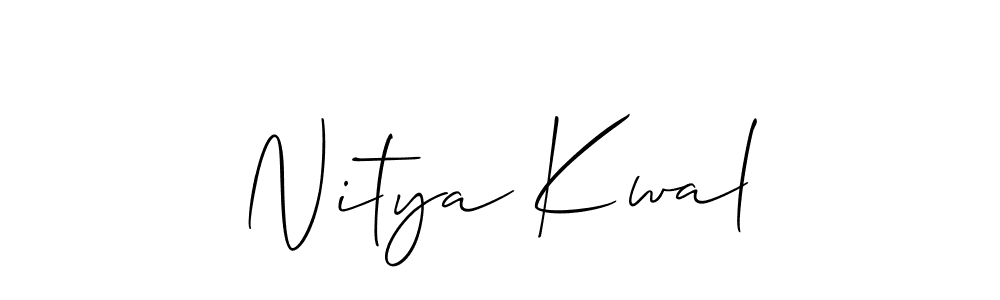 Once you've used our free online signature maker to create your best signature Allison_Script style, it's time to enjoy all of the benefits that Nitya Kwal name signing documents. Nitya Kwal signature style 2 images and pictures png