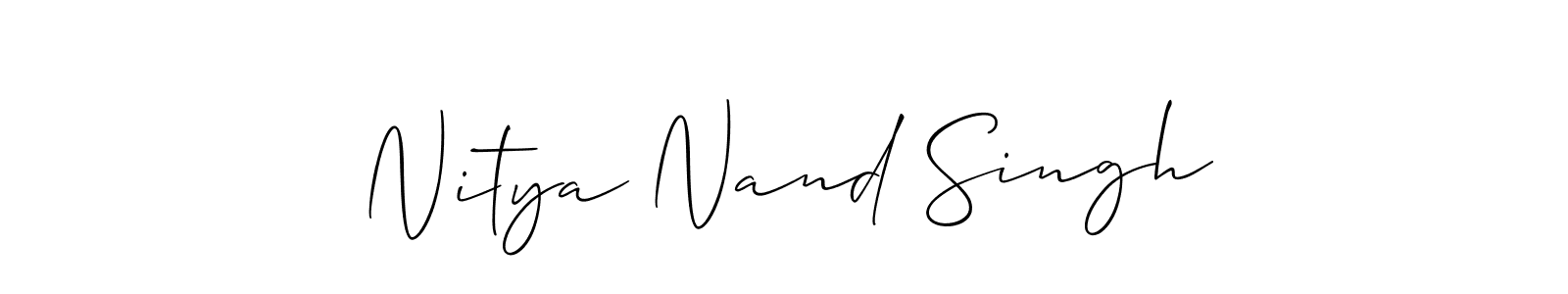 How to make Nitya Nand Singh signature? Allison_Script is a professional autograph style. Create handwritten signature for Nitya Nand Singh name. Nitya Nand Singh signature style 2 images and pictures png