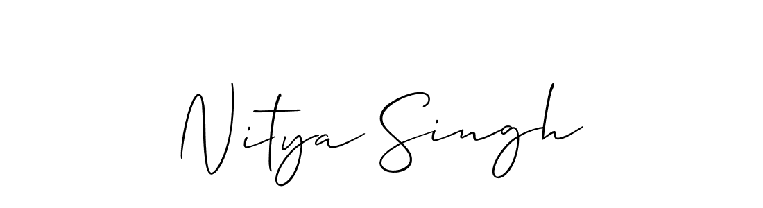 You should practise on your own different ways (Allison_Script) to write your name (Nitya Singh) in signature. don't let someone else do it for you. Nitya Singh signature style 2 images and pictures png