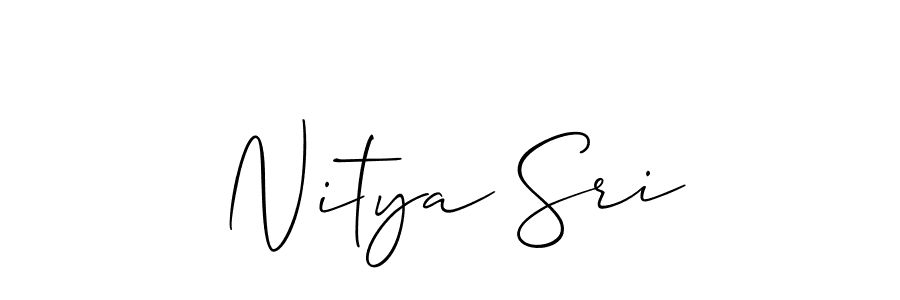 if you are searching for the best signature style for your name Nitya Sri. so please give up your signature search. here we have designed multiple signature styles  using Allison_Script. Nitya Sri signature style 2 images and pictures png