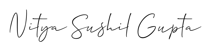 Explore multiple handwriting variations for Nitya Sushil Gupta including this stunning Allison_Script design. Free to use across all platforms. Nitya Sushil Gupta signature style 2 images and pictures png