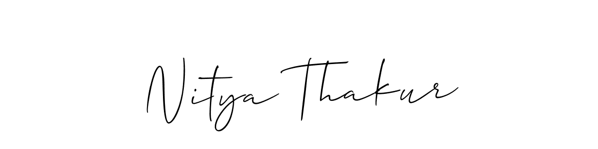 Also You can easily find your signature by using the search form. We will create Nitya Thakur name handwritten signature images for you free of cost using Allison_Script sign style. Nitya Thakur signature style 2 images and pictures png