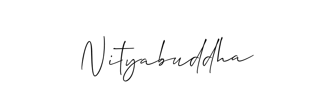 It looks lik you need a new signature style for name Nityabuddha. Design unique handwritten (Allison_Script) signature with our free signature maker in just a few clicks. Nityabuddha signature style 2 images and pictures png